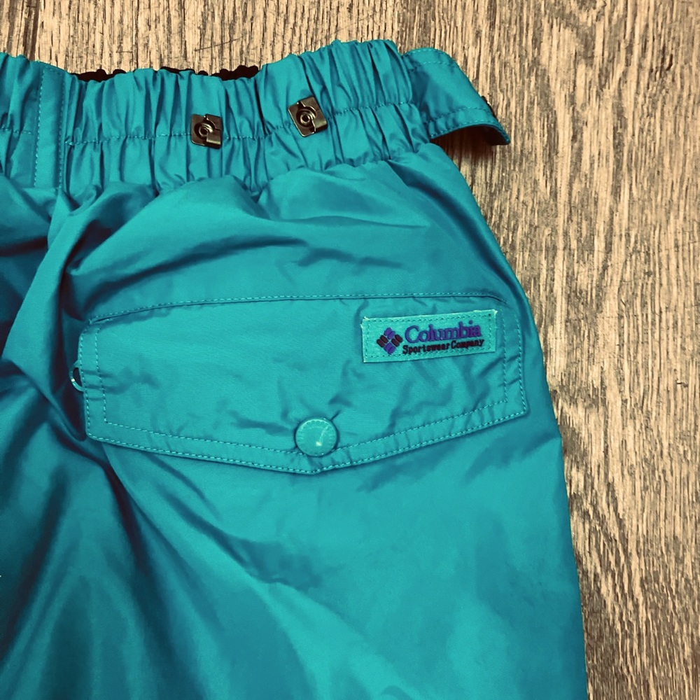 TEAL COLUMBIA FUN SNOWBOARDING SNOW PANTS